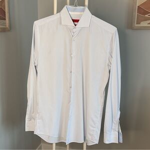 Hugo Boss Light Blue Pinstripe Dress Shirt